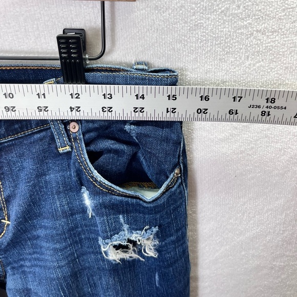 Abercrombie & Fitch Erin Distressed Skinny Jeans Womens 4s Short Stretch 2136 - Picture 5 of 11